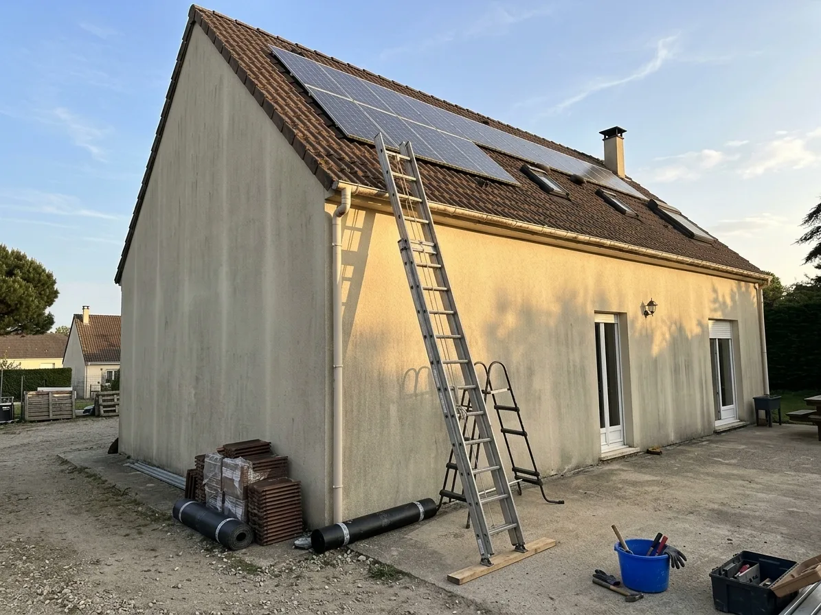 Démoussage de toiture à Mitry-Mory